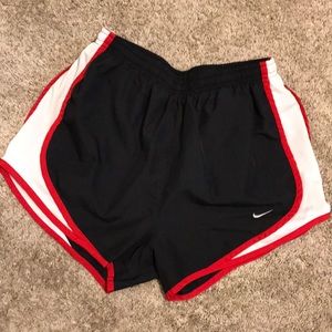 Black Nike athletic shorts